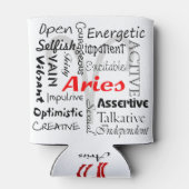 Aries Zodiac Astrologie Horoskop Eigenschaften Col Dosenkühler (Rückseite)
