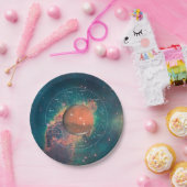 Aries Zodiac Astrologisches Zeichen - Planet Mars Pappteller (Party)