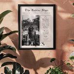 Aries | Zodiac Astrology Foto Newspapier Poster<br><div class="desc">Dieses Zodiac-Poster zum Geburtstag ist so gestaltet, dass es wie ein elegantes Zeitungscover aussieht, das Ihr eigenes Foto und Ihre eigenen Informationen enthält. Perfekt geeignet für Freunde und Familie, um ihnen einen wundervollen Ehrentag zu wünschen. Mit dem Namen der Empfänger, Geburtstag- und Tierkreiszeichen-Persönlichkeitsmerkmalen inklusive, macht dieses Poster den perfekten Sake....</div>