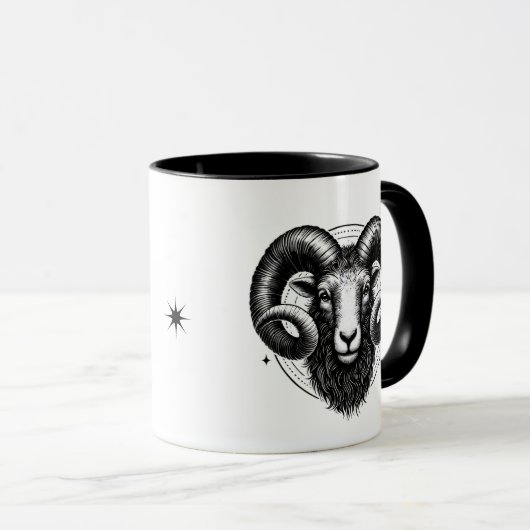 Aries Zodiac Astrology Gift Tasse (VorderseiteRechts)