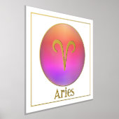 Aries Zodiac Aura Gold Foil Prints Foliendrucke (Ablage )