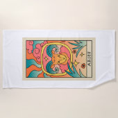 Aries Zodiac Beach Handtuch (Vorderseite)
