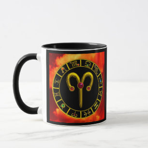 ARIES ZODIAC BIRTHDAY JEWEL TASSE