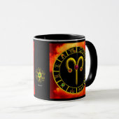 ARIES ZODIAC BIRTHDAY JEWEL TASSE (VorderseiteRechts)