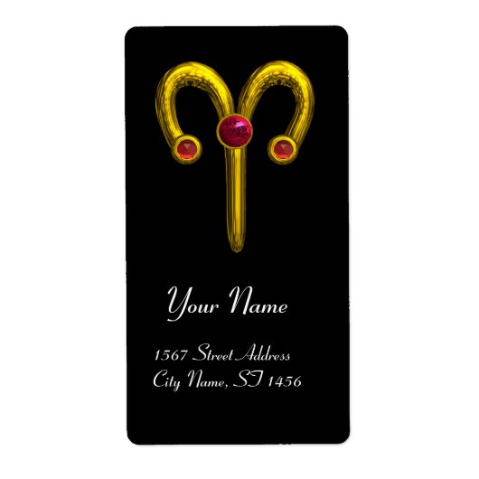 ARIES ZODIAC BIRTHDAY Red Ruby (Vorne)