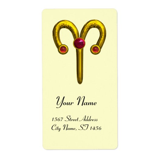 ARIES ZODIAC BIRTHDAY Red Ruby (Vorne)