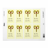 ARIES ZODIAC BIRTHDAY Red Ruby (Vorne)