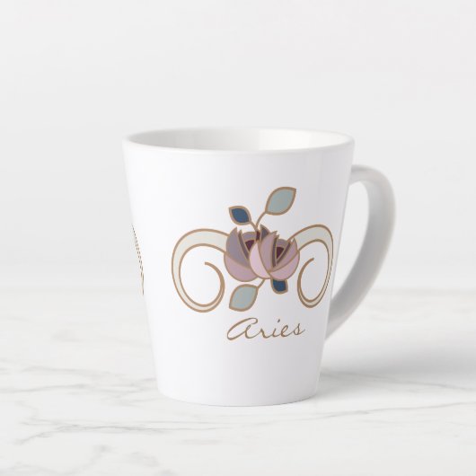 Aries Zodiac Boho Tasse (Rechte Ecke)