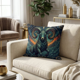 Aries Zodiac Celestial Kissen