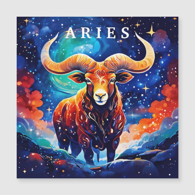 Aries Zodiac Collection Magnetkarte (Vorderseite)