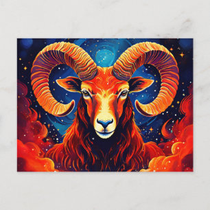 Aries Zodiac Collection Postkarte