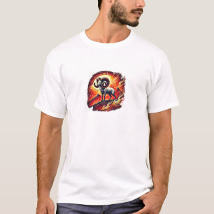 Aries Zodiac Design Fett- und dynamischer T - Sh T-Shirt
