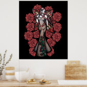 Aries Zodiac Fairy Goddess Astrologie Fairies Poster (Küche)