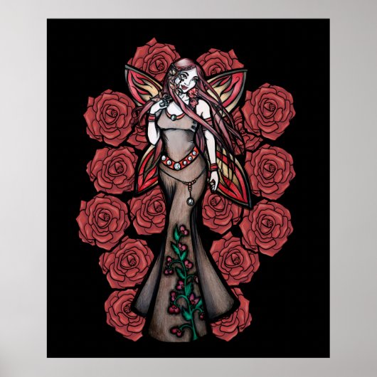 Aries Zodiac Fairy Goddess Astrologie Fairies Poster (Vorne)