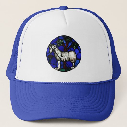 Aries Zodiac Glass Notre-Dame de Paris Hat Truckerkappe (Vorderseite)