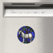 Aries Zodiac Glass Notre-Dame de Paris Mag Magnet (In Situ (Geschirrspüler))