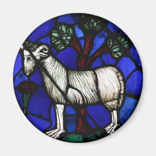 Aries Zodiac Glass Notre-Dame de Paris Mag Magnet