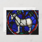 Aries Zodiac Glass Notre-Dame de Paris Pc Postkarte (Vorne/Hinten)