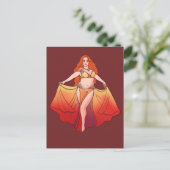 Aries Zodiac Goddess Art Bly Dancer Astrologie Postkarte (Stehend Vorderseite)