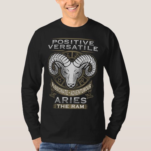 Aries Zodiac Graphics T-Shirt (Vorderseite)