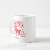 Aries Zodiac Horoscope Kaffeetasse (Vorderseite Links)