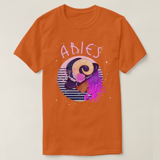 Aries Zodiac Horoskop Geburt Tarot Astrolo T-Shirt (Design vorne)