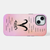 Aries Zodiac Horoskop Girls iPhone 15 Hülle (Rückseite (Horizontal))