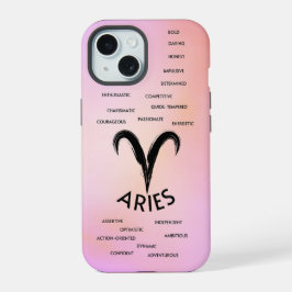 Aries Zodiac Horoskop Girls iPhone 15 Hülle