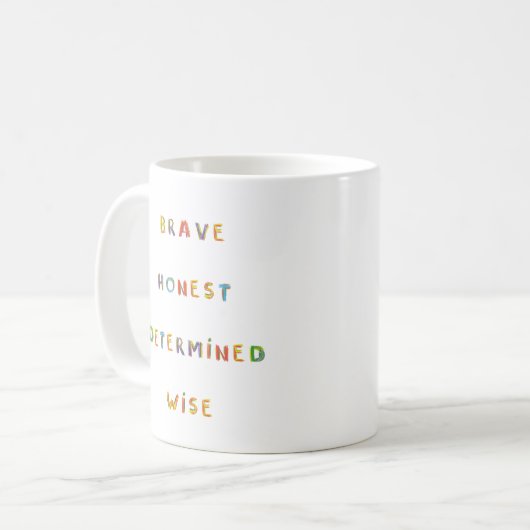 Aries Zodiac Inner Child Astrologie Kaffeetasse (Vorderseite Links)