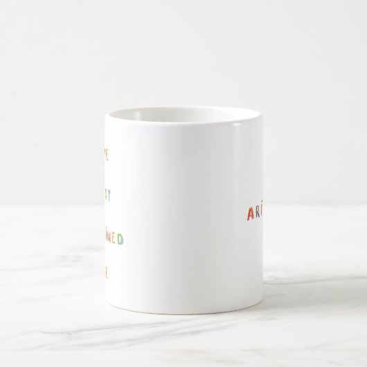 Aries Zodiac Inner Child Astrologie Kaffeetasse (Mittel)