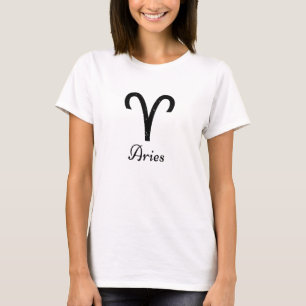 Aries Zodiac-Logo (schwarz) T-Shirt