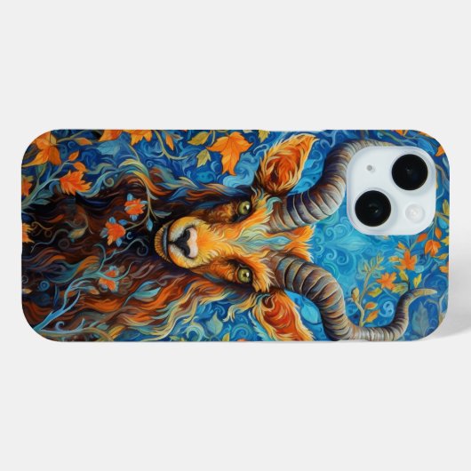 Aries Zodiac Moderne Kunst Case-Mate iPhone Hülle (Rückseite (Horizontal))