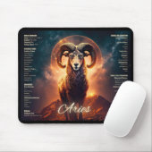 Aries Zodiac Mouse Pad - Bold Ram Design mit Arie Mousepad (Mit Mouse)
