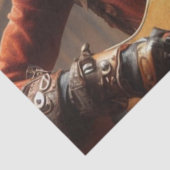 Aries Zodiac Musician Guitar Decoupage Seidenpapier (Ausschnitt)