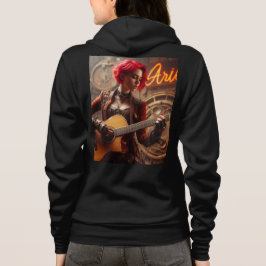 Aries Zodiac Musician Guitar Hoodie