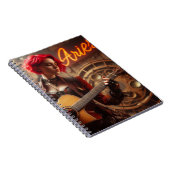 Aries Zodiac Musician Guitar Notizblock (Rechte Seite)