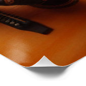 Aries Zodiac Musician Guitar Poster (Ecke)