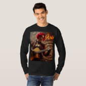 Aries Zodiac Musician Guitar T-Shirt (Vorne ganz)