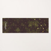 Aries Zodiac Personalisiert Lila Gold Oriental Yogamatte (Rückseite (Horizontal))