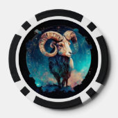 Aries Zodiac Poker Chips - Astrologie Symbol Gamin (Rückseite)