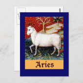 Aries Zodiac Postkarte (Vorne/Hinten)