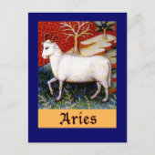 Aries Zodiac Postkarte (Vorderseite)