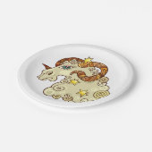 Aries Zodiac Ram farbig astrologisch Pappteller (Schrägansicht)