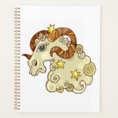Aries Zodiac Ram farbig astrologisch Planer (Vorderseite)