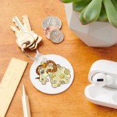 Aries Zodiac Ram farbig astrologisch Schlüsselanhänger