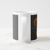 Aries Zodiac Ram mit Halloween Pumpkin Spooky Jumbo-Tasse (Rückseite)
