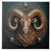 Aries Zodiac Sign Aries Horoskop Fliese (Vorderseite)
