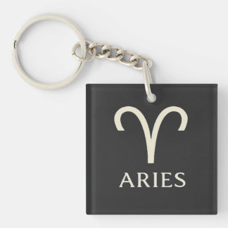 Aries Zodiac Sign - Astrologie Symbol Schlüsselanhänger