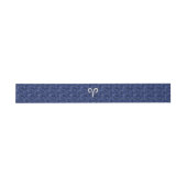 Aries Zodiac Sign auf Navy Blue Digital Camouflage Einladungsbanderole (Flach)