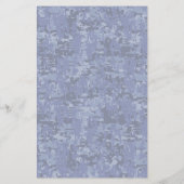 Aries Zodiac Sign auf Navy Blue Digital Camouflage Flyer (Hinten)
